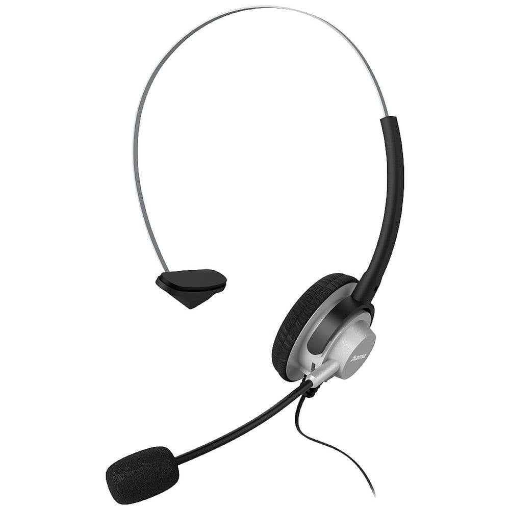 Hama In-Ear-Headset Telefoonheadset 2.5 mm Jackplug Kabelgebonden On Ear Zwart-zilver