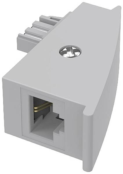 HAMA Telefon (analog) Adapter [1x TAE-F-Stecker - 1x RJ45-Buchse] Grau