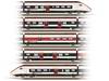 Märklin 43463 H0 2er-Set Ergänzungswagen 3 zum RABe 501 Giruno der SBB J(A4) 1.Klasse und K(A3) 1.Klasse