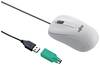 Fujitsu M530 USB+PS/2 Laser 1200DPI Grau Ambidextrös - Maus - 1.200 dpi Laser - 3 Tasten - Braun / Grey