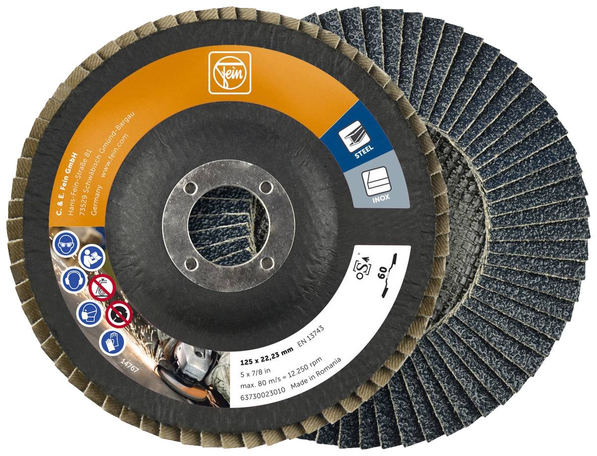 Fein 63730023010 Flap Disc 125mm x 22.23mm 10 Pack
