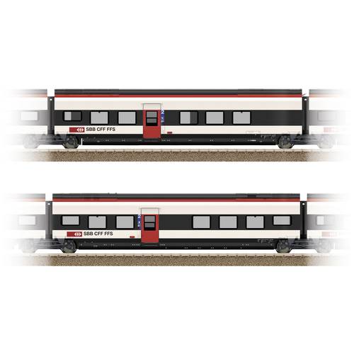 TRIX H0 23282 H0 Ergänzungsset 2 zu Giruno der SBB D(B9) 2.Klasse und E(B8) 2.Klasse