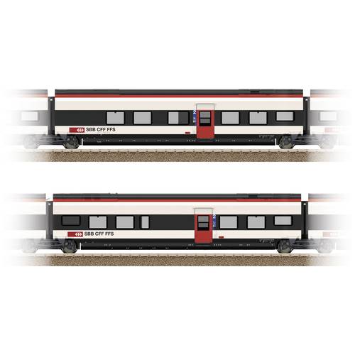 TRIX H0 23281 H0 Ergänzungsset 1 zu Giruno der SBB B(B11) 2.Klasse und C(B10) 2.Klasse