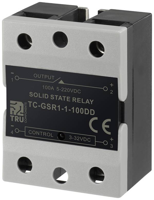 TRU COMPONENTS Halbleiterrelais TC-GSR-1-100DD 100 A Schaltspannung (max.): 220 V/DC Gleichstromschaltung 1 St.