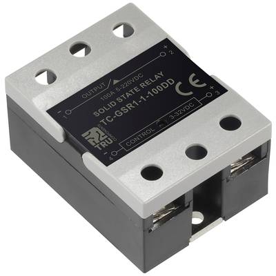 Ein Solid State Relay mit der Aufschrift 'Solid State Relay TC-G5RN-1-100DD 100A 5-220VDC 3-32VDC'.