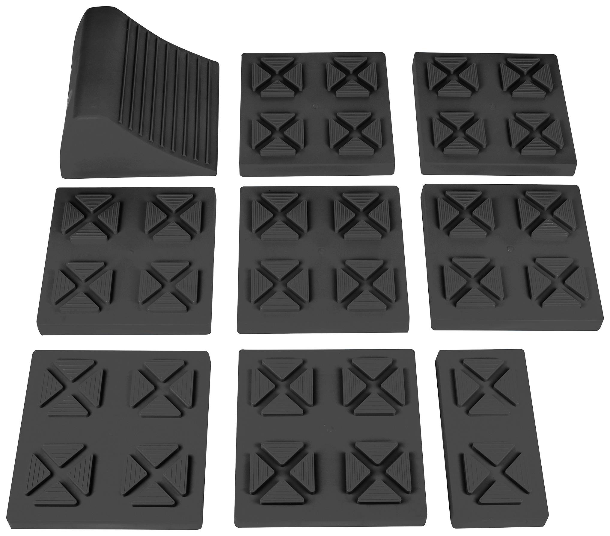 Calima 46057 Ausgleichskeil, Stufenkeil 2500 kg PP 24 cm x 24 cm x 25 mm