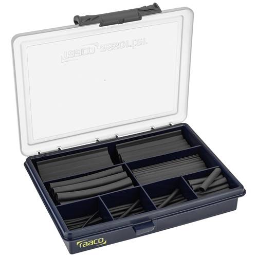 Cimco 181680 Schrumpfschlauchsortiment Schwarz Schrumpfrate:2:1 130 St.