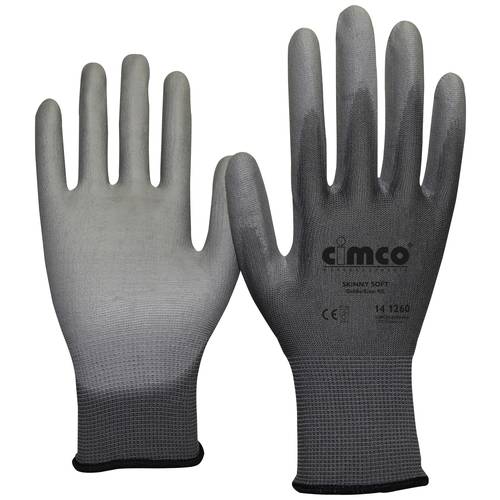Cimco Skinny Soft grau 141260 Nylon Arbeitshandschuh Größe (Handschuhe): 9, L EN 388 1 Paar