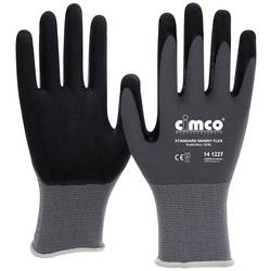 Image of Cimco Standard Skinny Flex schwarz/grau 141225 Strickgewebe Arbeitshandschuh Größe (Handschuhe): 8, M EN 388 1 Paar