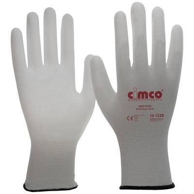 Cimco ESD Flex grau 141218 Nylon Antistatikhandschuh Größe (Handschuhe): 8, M   1 Paar