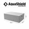 'Rechteckige Abdeckung, 240 cm x 160 cm x 85 cm, mit AquaShield-Logo. Geeignet für Möbel, schützt vor Witterungseinflüssen.'