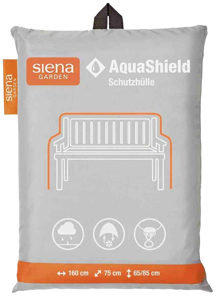 Siena Garden D41163 AquaShield Bankhülle 3er 160x75xH65/85cm hellgrau, 100% Polyester