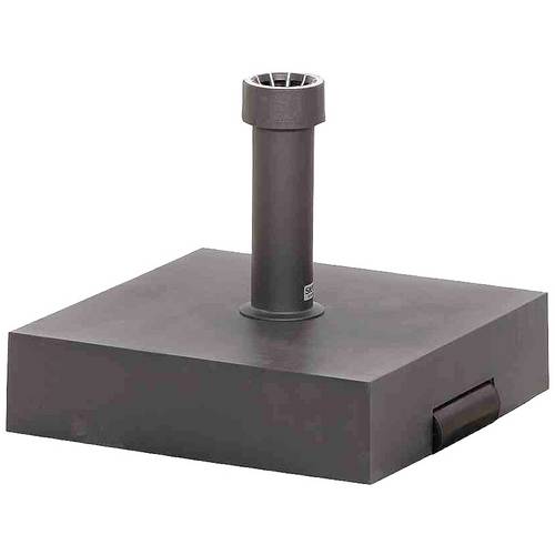 Siena Garden J73640 Betonständer 40 kg eckig, anthrazit Kunststoffrohr 19-54 mm, mit Rolle und Handmulde