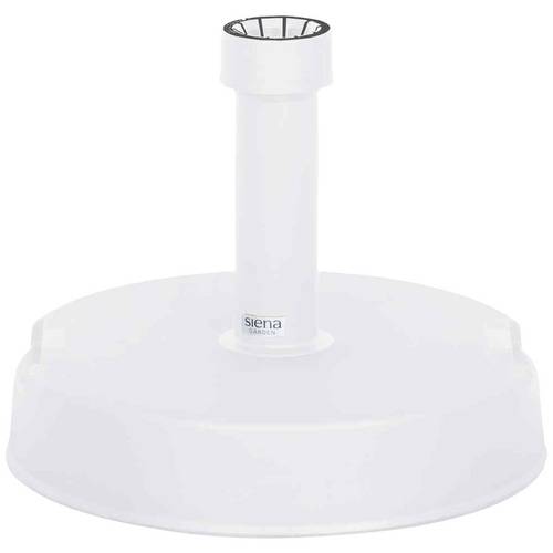 Siena Garden J40990 Betonständer 30 kg rund, weiß Kunststoffrohr 19-54 mm, mit Handmulden