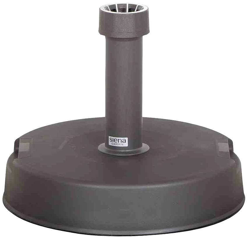 Siena Garden J40987 Betonständer 20 kg rund, anthrazit Kunststoffrohr 18-38 mm, mit Handmulden