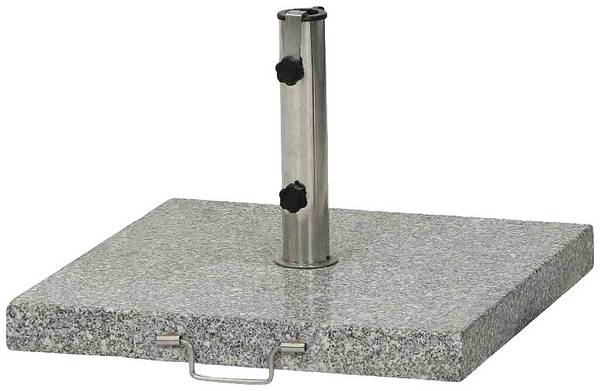Siena Garden 507052 Granitständer Eckig 45kg, (LxBxH) 54x54x5.5 cm