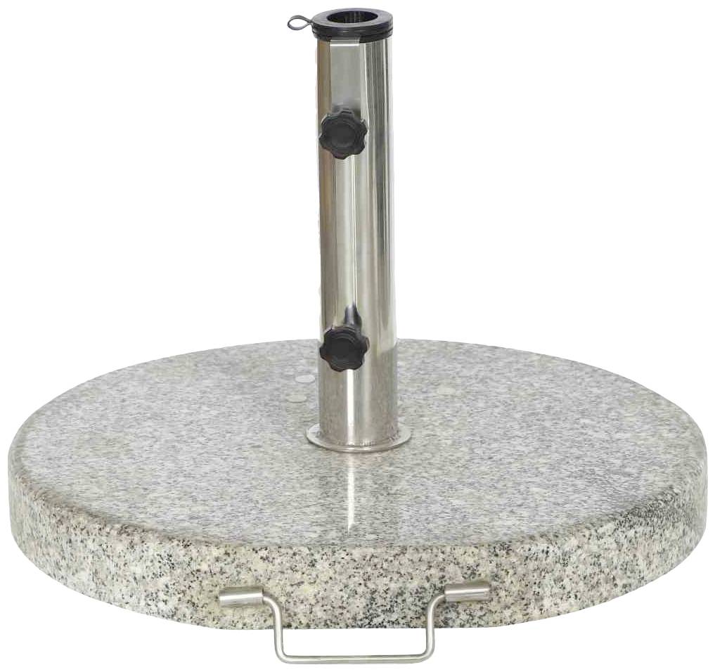 Siena Garden 506044 Granitständer Rund 30kg, (ØxH) 50x5.5 cm