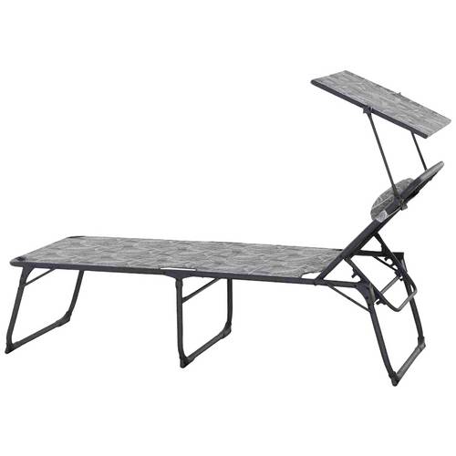 Thumbnail - Siena Garden M51748 Campingliege RPET mit Dach, Aluminium
