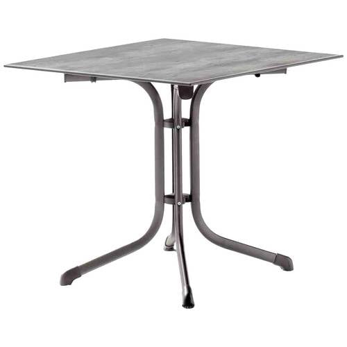 Thumbnail - Sieger 5130-31 Klapptisch Polytec (HPL) 80x80 cm, eisengrau/Beton hell