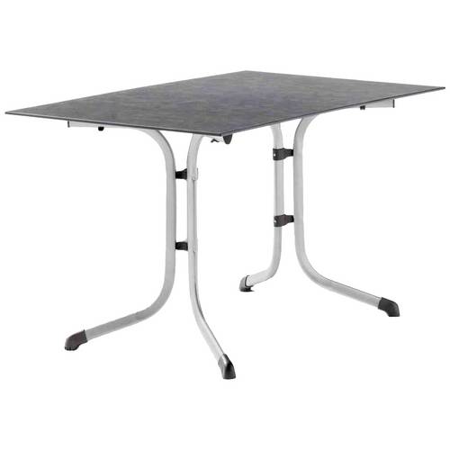 Sieger 5160-20 Klapptisch Polytec (HPL) 120x80 cm, graphit/Schiefer anthrazit