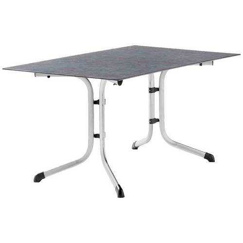 Thumbnail - Sieger 5170-20 Klapptisch Polytec (HPL) 140x90 cm, graphit/Schiefer anthrazit
