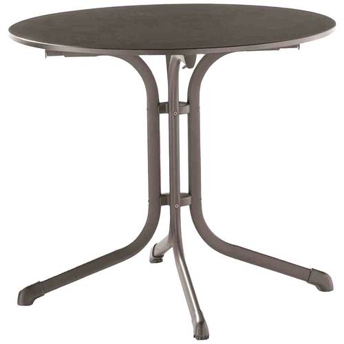 Thumbnail - Sieger 3135-55 Bouelvard-Klapptisch vivodur Ø 85 cm, eisengrau/Schieferoptik anthrazit