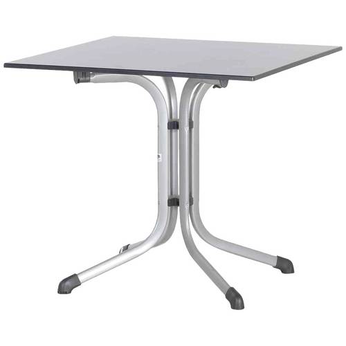 Thumbnail - Sieger 3130-50 Bouelvard-Klapptisch vivodur 80x80 cm, graphit/Schieferoptik anthrazit