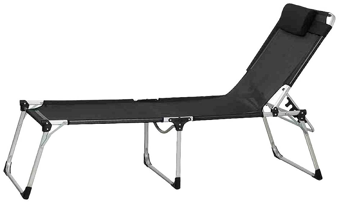 Siena Garden 357891 Klappliege Sole schwarz