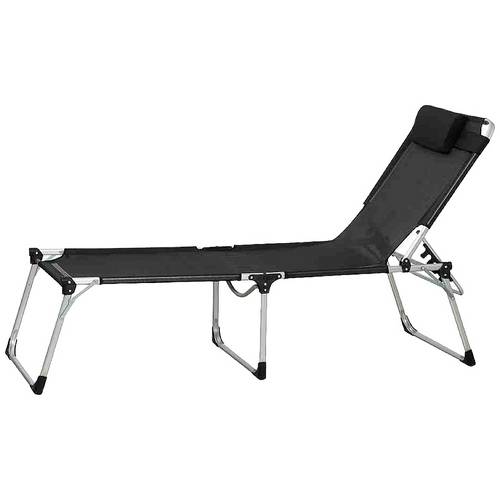 Siena Garden 357891 Klappliege Sole schwarz