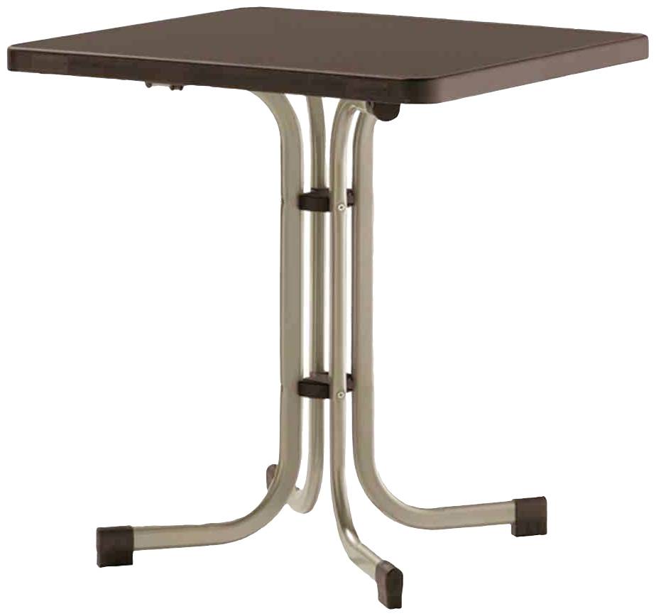 Sieger 231/C-M Boulevard-Klapptisch 70x70 cm, champagner/mocca