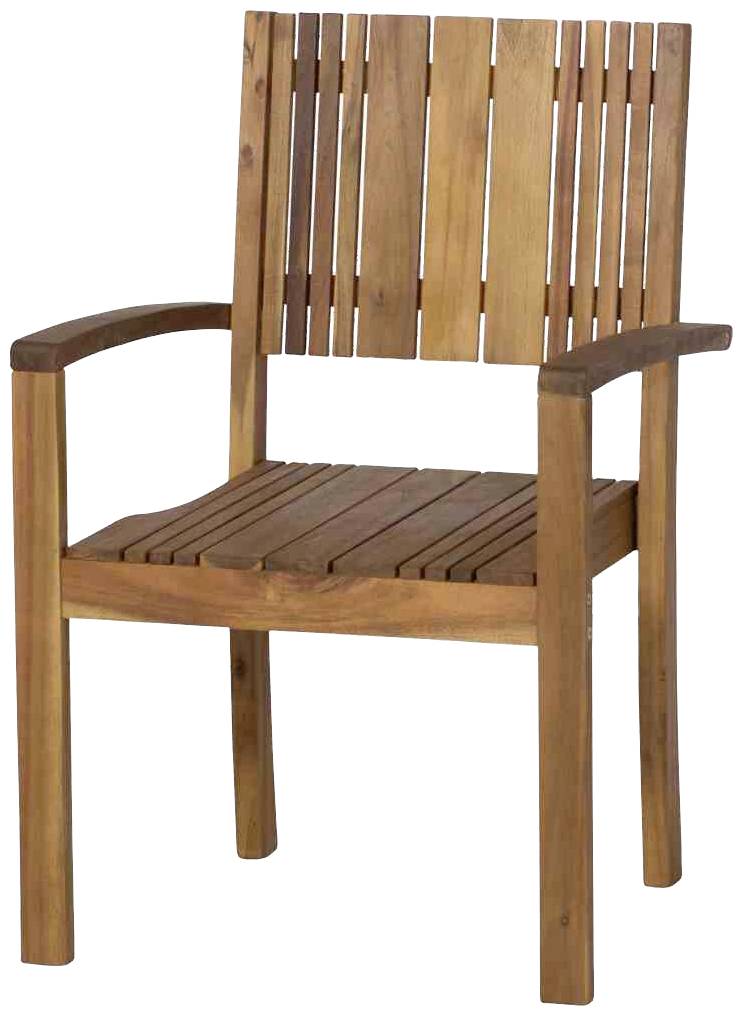 Siena Garden 120549 Falun Stapelsessel Gestell und Fläche Akazienholz FSC®-100% natur