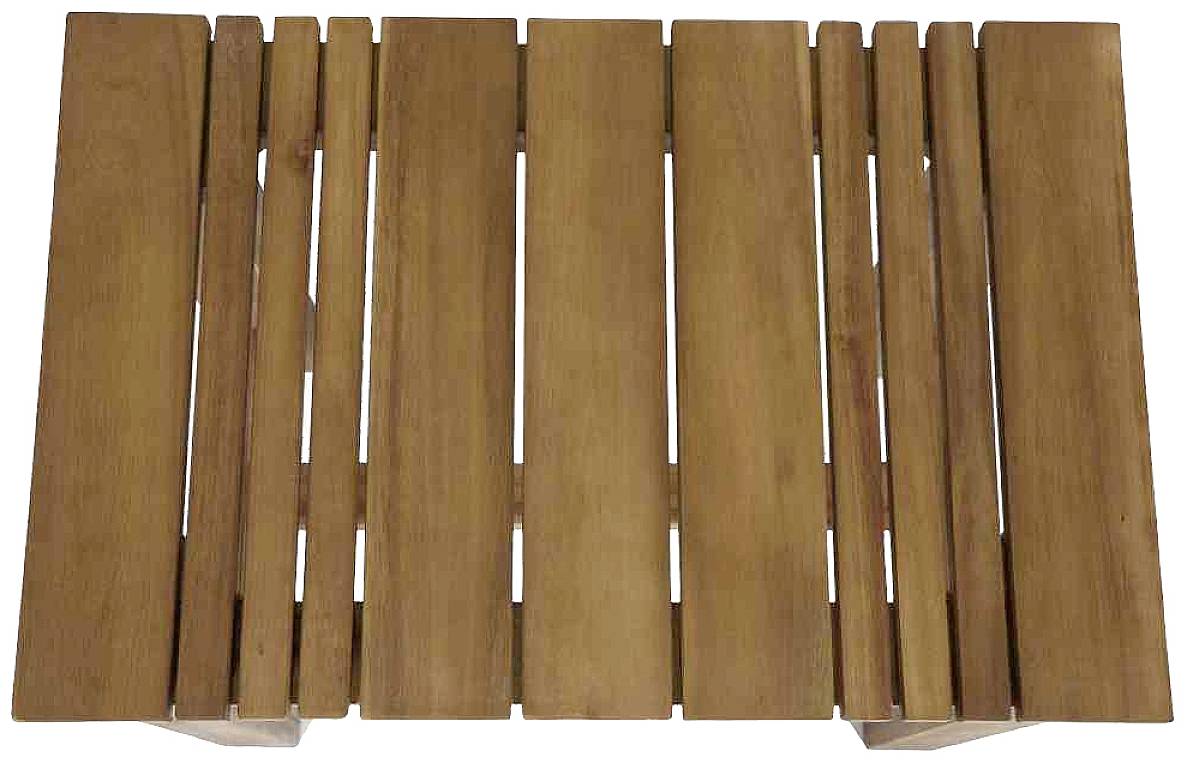 Holzpalette mit parallelen, gleichmäßig verteilten Holzlatten.