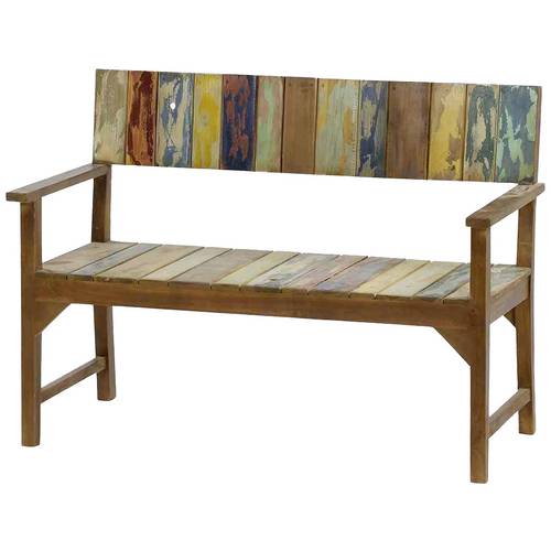 Thumbnail - Siena Garden C36426 Palu 2er Bank Gestell und Fläche recyceltes Teakholz FSC®-Recycled boat look