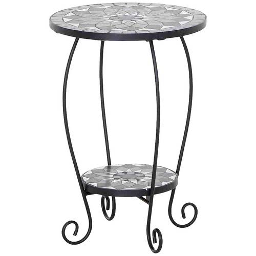 Siena Garden J53794 Como Blumenständer Stahl mit Mosaikoptik