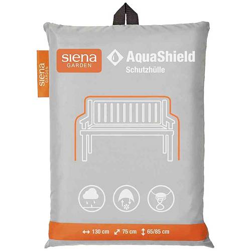 Siena Garden D41162 AquaShield Bankhülle 2er 130x75xH65/85cm hellgrau, 100% Polyester
