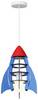 Insatech Rakete Pendelleuchte LED E27 Blau