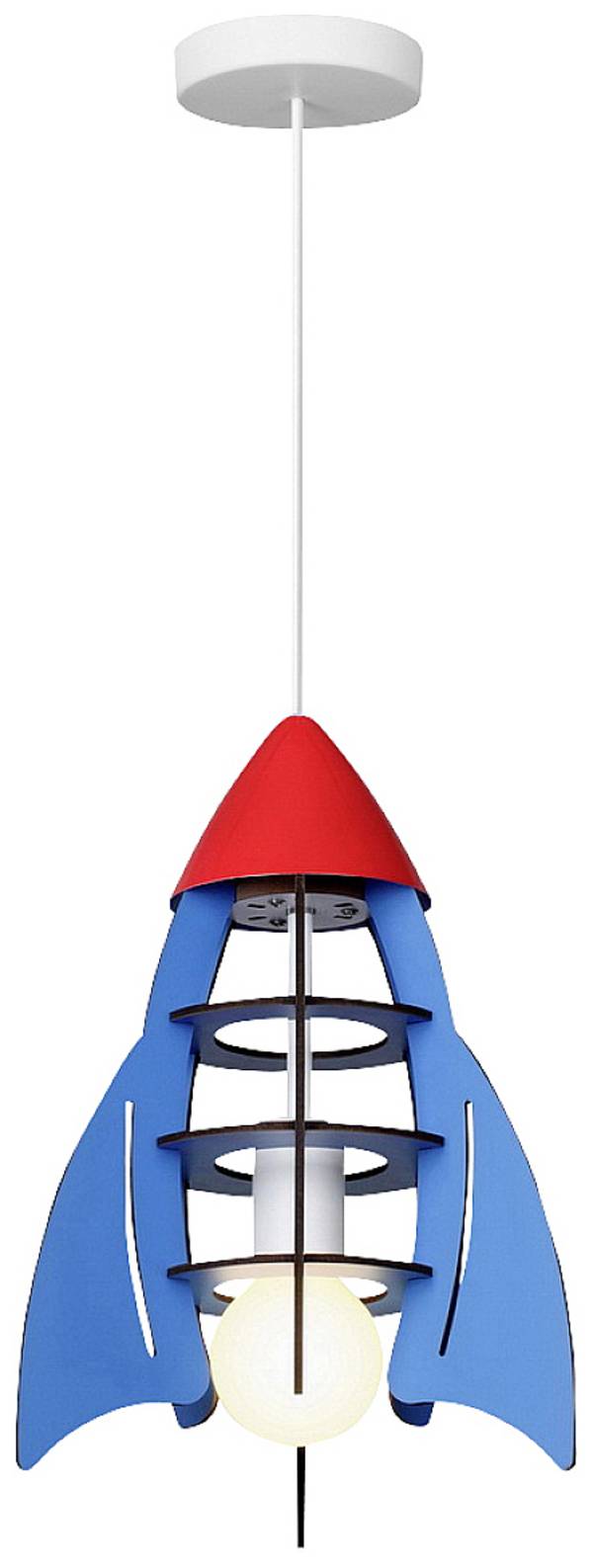 Insatech  Rakete Pendelleuchte  LED E27  Blau