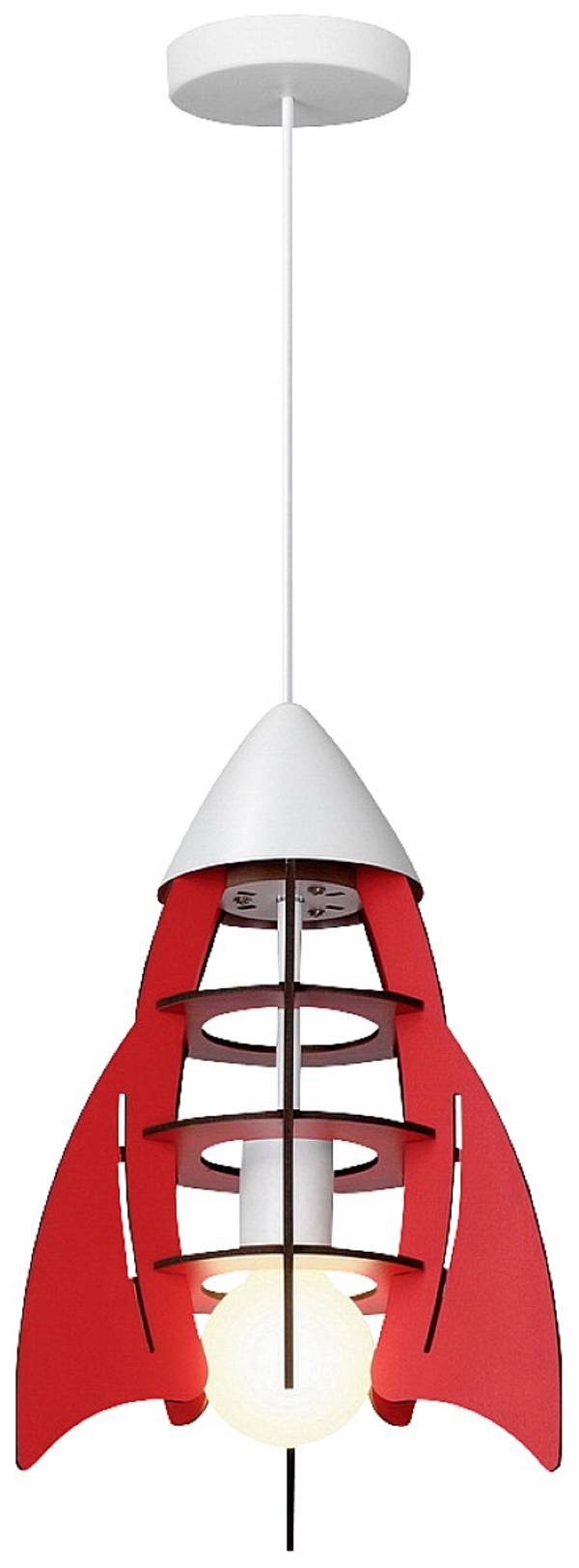Insatech  Rakete Pendelleuchte  LED E27  Rot