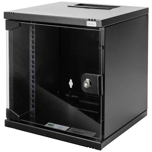 Digitus DN-10-SET-1-B 10 Zoll Netzwerkschrank 6 HE Schwarz (RAL 9005), Schwarz