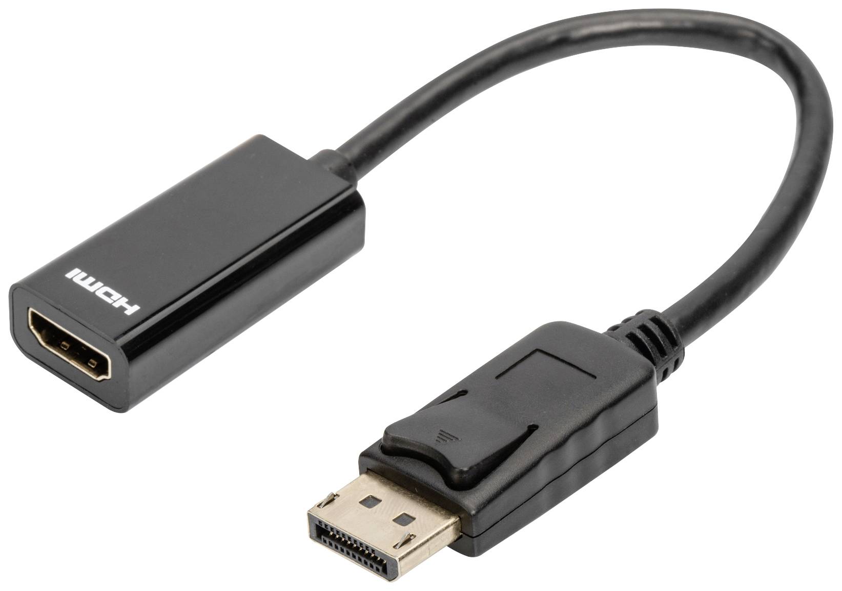 DIGITUS ASSMANN DisplayPort Adapterkabel DP - HDMI Typ A St/Bu 0,15m 10er Set Full HD CE sw