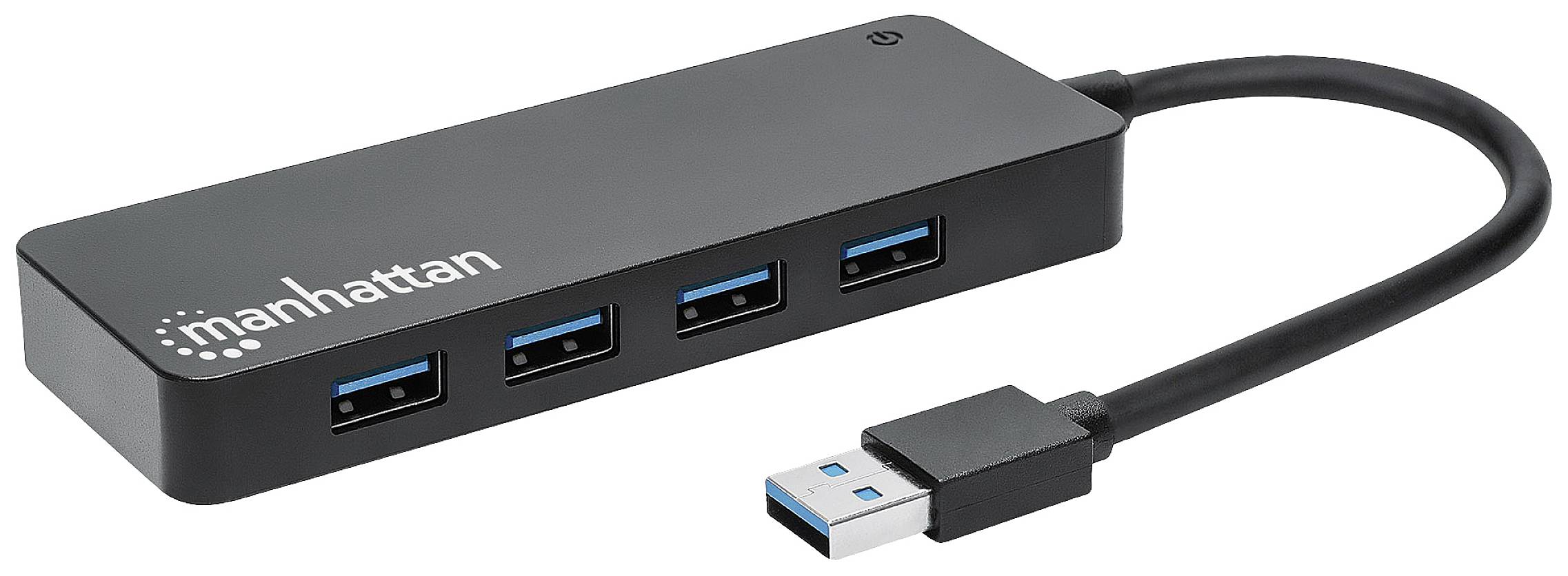 IC INTRACOM Manhattan 4-Port USB 3.2 Gen 1 Hub USB-A St./ 4x A-Buchse