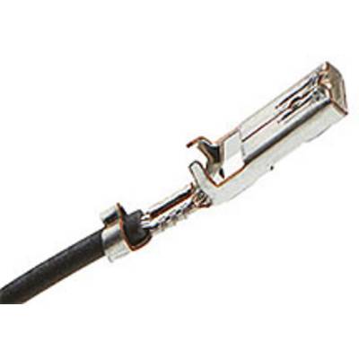 'Nahaufnahme eines SCSI-Kabelanschlusses mit Metallstecker. Der Stecker ist leicht angewinkelt abgebildet.'