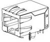 Molex Cat.3 RJ45-Steckverbinder Buchse, 1-Port 8P8C-polig Geschirmt, Leiterplatten-Montage abgewinkelt