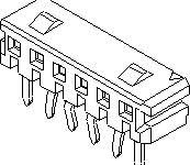 MOLEX Buchsengehäuse-Platine 524181610 1 St.