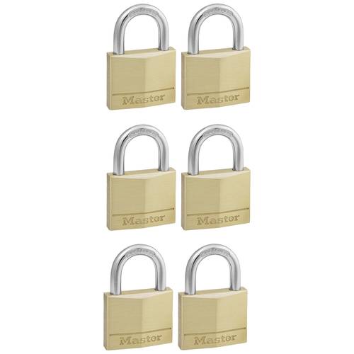 Master Lock P22214 Vorhängeschloss gleichschließend Gold, Silber Schlüsselschloss