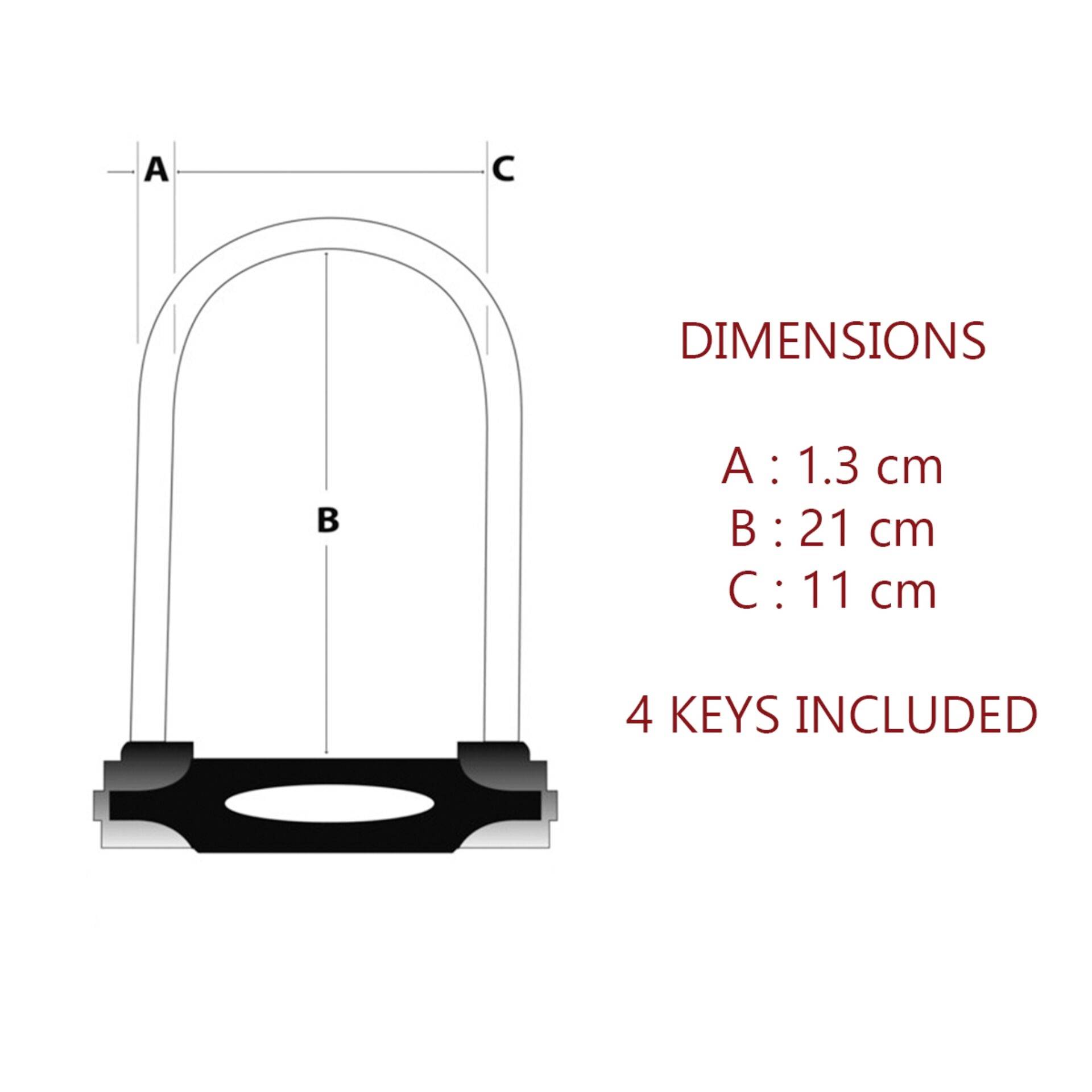 Master Lock 8195EURDPRO Bügelschloss Schwarz Schlüsselschloss-4