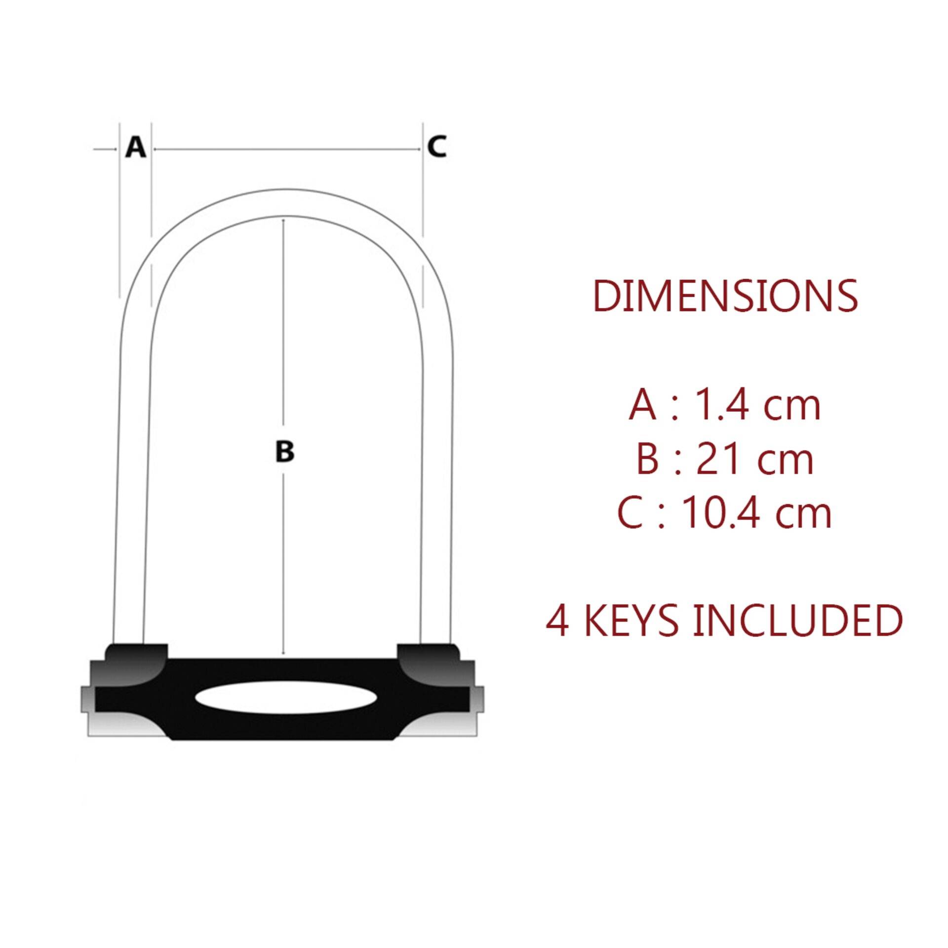 Master Lock 8279EURDPRO Bügelschloss Schwarz Schlüsselschloss-5