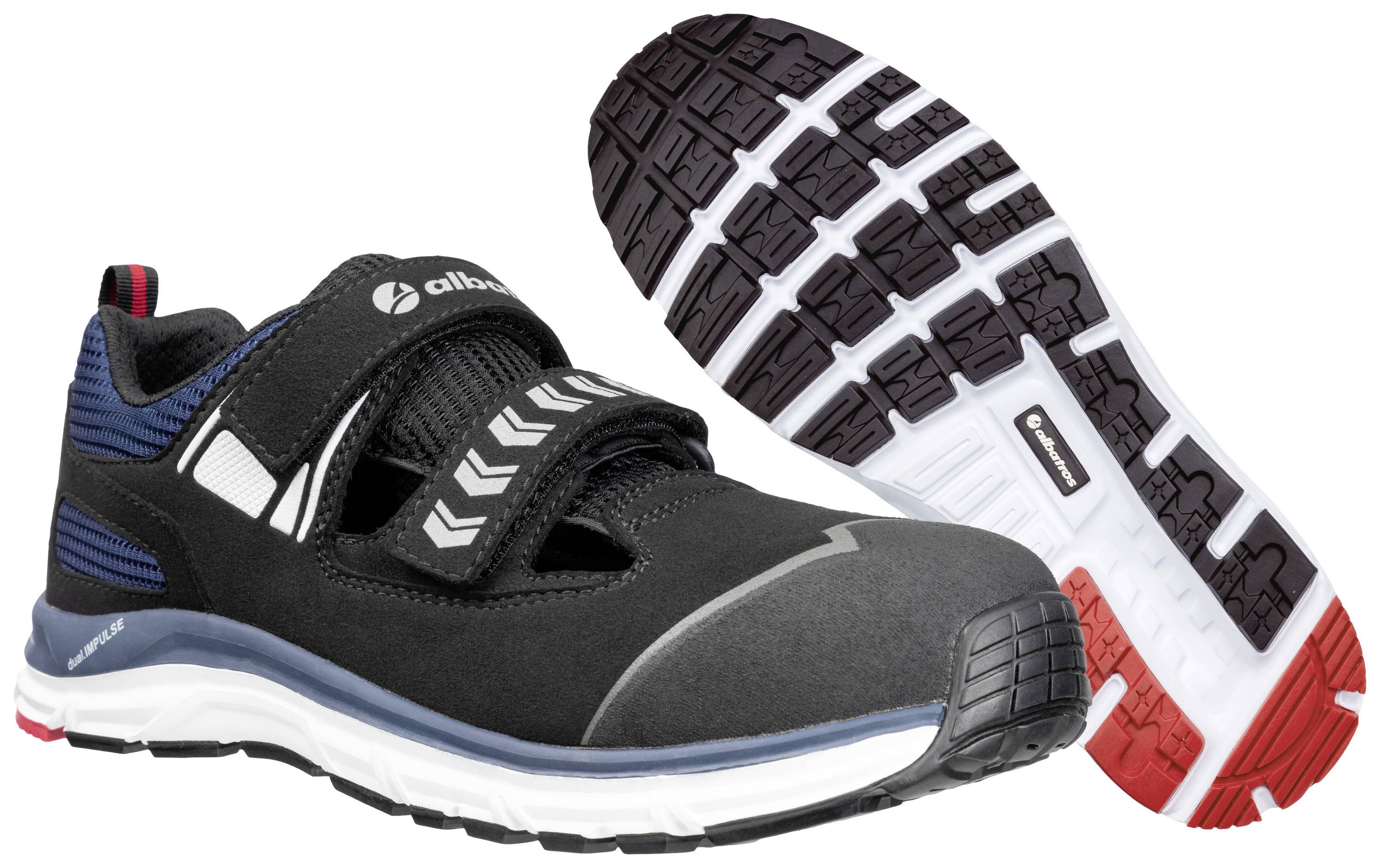 Albatros JETSTREAM IMPULSE LOW S1 ESD HRO SRA 647530241000044 Sicherheitsschuh S1 Schuhgröße (EU): 44 Schwarz/Blau 1 Paa...