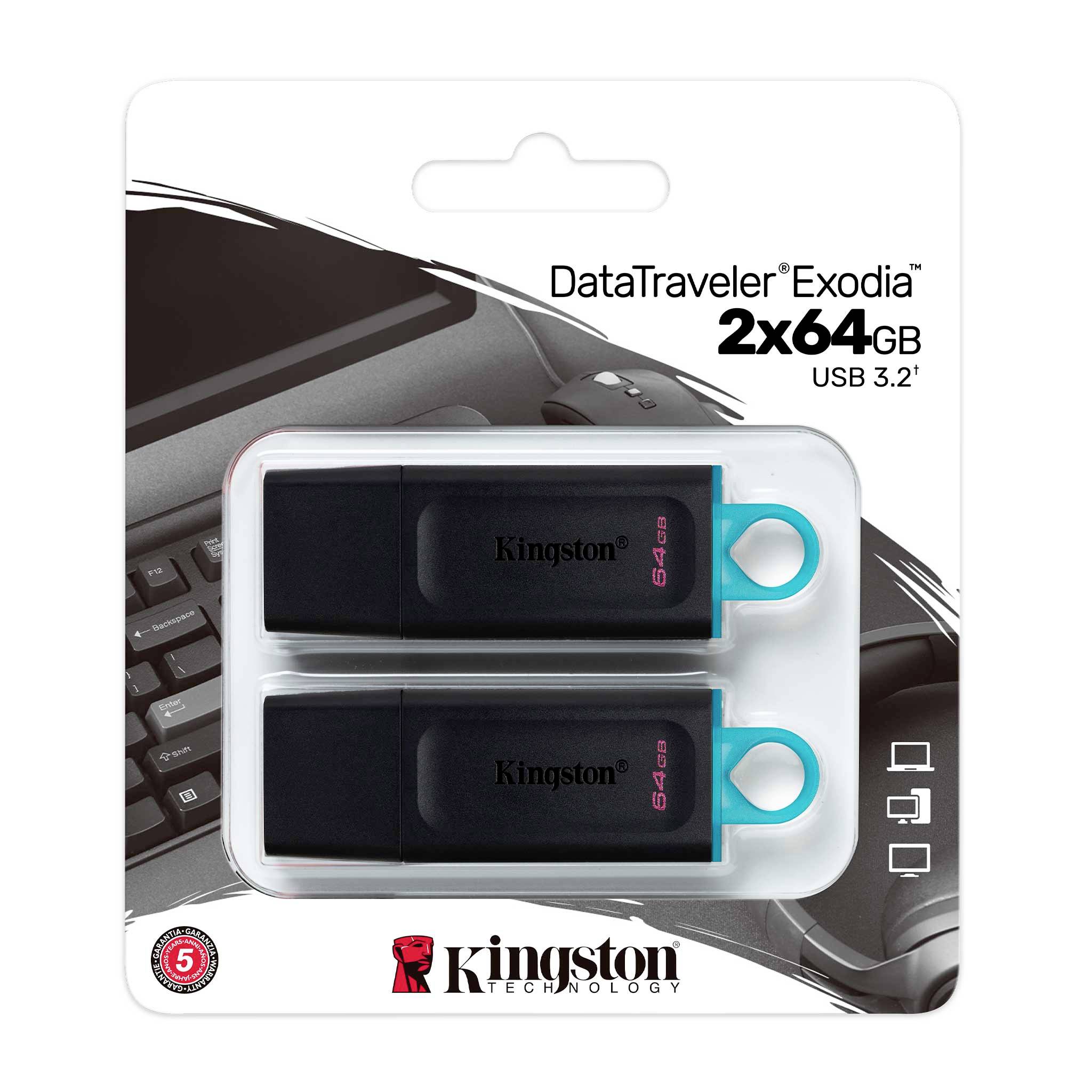 KINGSTON USB 3.0-Stick DataTraveler Exodia 64GB 2er Pack-1