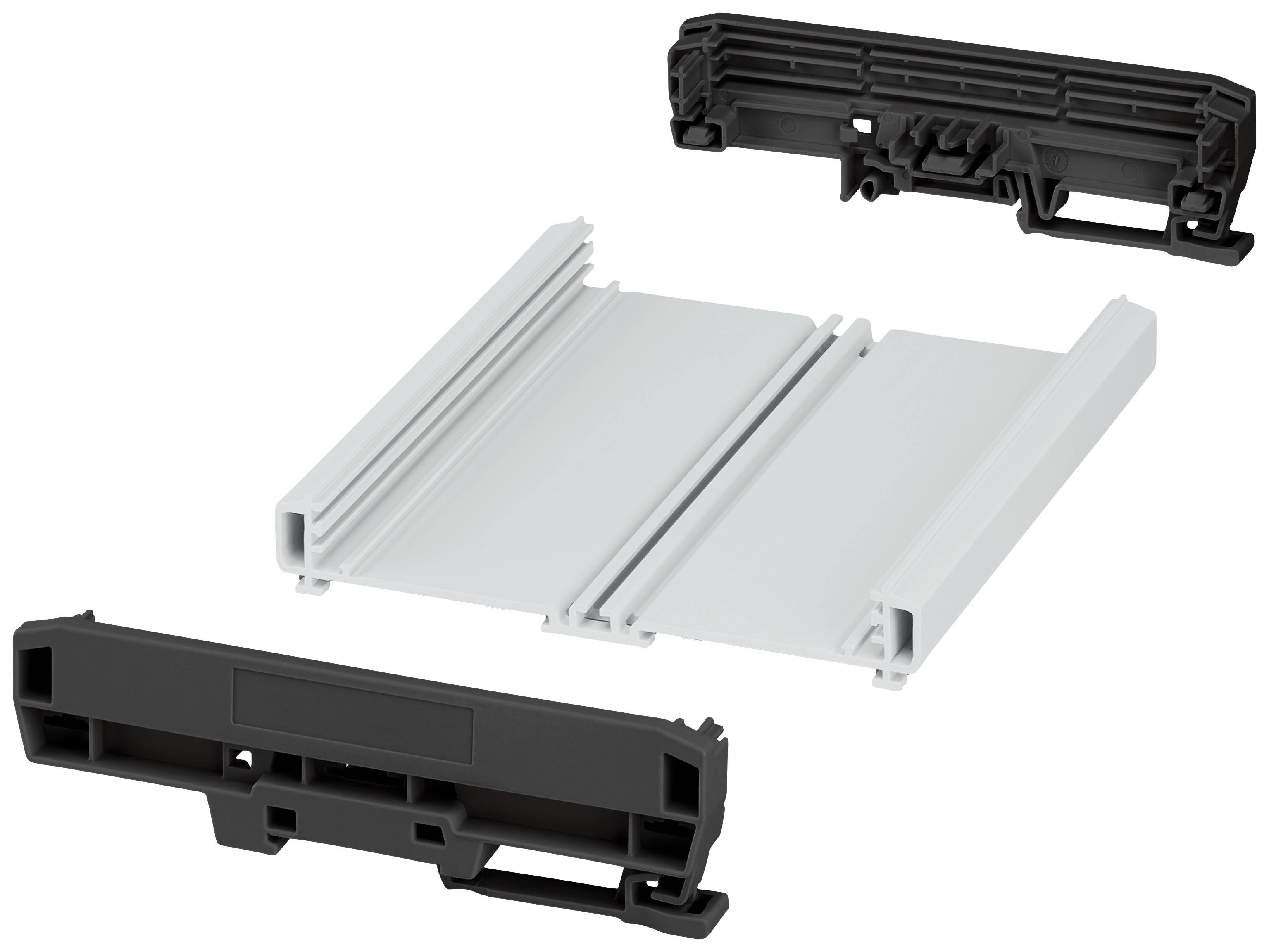 Phoenix Contact UM-PRO-KIT-B122-L150-7035 1310988 Profil-Gehäuse 153.8 x 142.3 x 39.45 PA Lichtgrau (RAL 7035), Schwarz ...